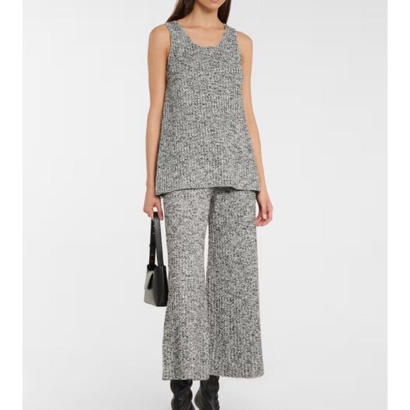 Proenza Schouler Melange Boucle Stretchy Knit Tank Top And Wide Leg Pants Size S - Picture 1 of 14